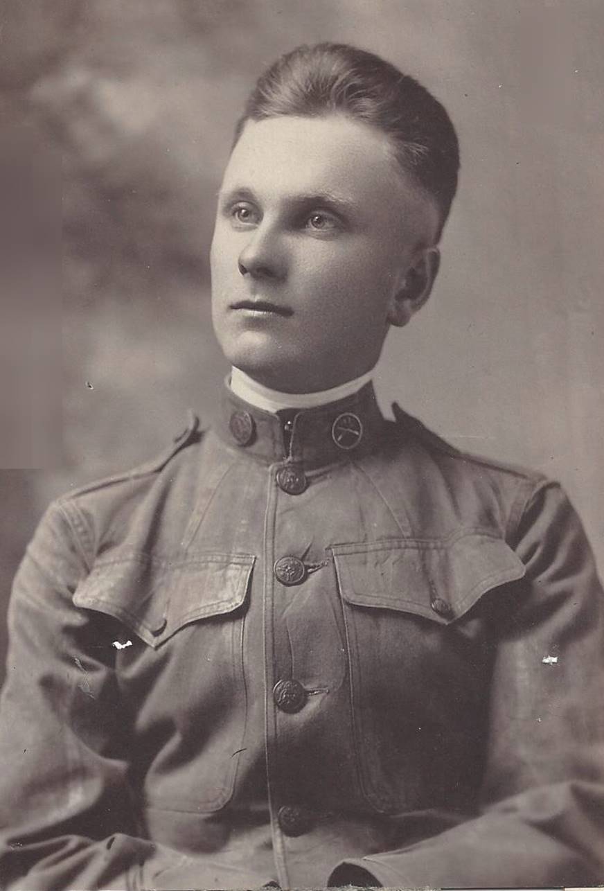 Private 1st Class Otho K. Farrell at Camp Bowie, 1917