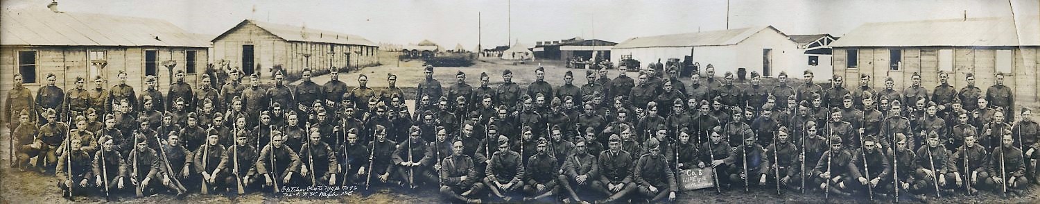 Company E, 111th Engineers in Le Mans after the Armistice.